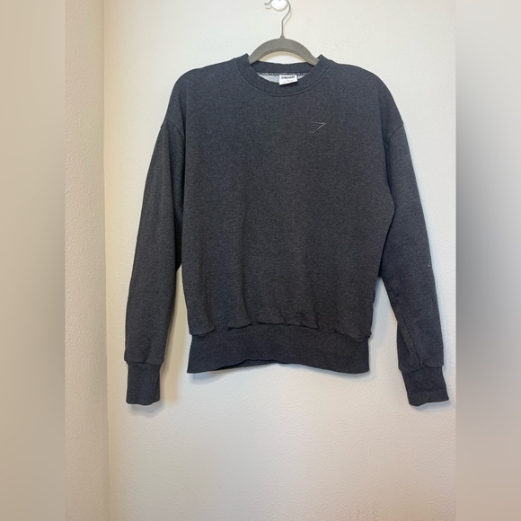 Gymshark Women's Charcoal Crew Neck Sweatshirt - Picture 2 of 6